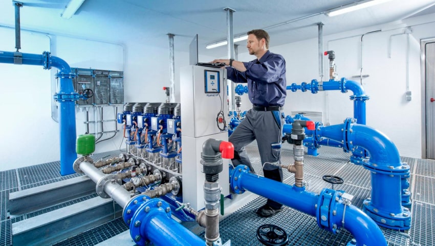 Maintenance and repair services for heating and water supply systems