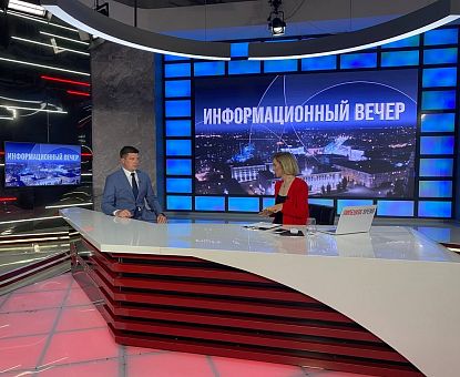 Роман Петрухин стал гостем вечернего эфира телеканала «Липецкое время»